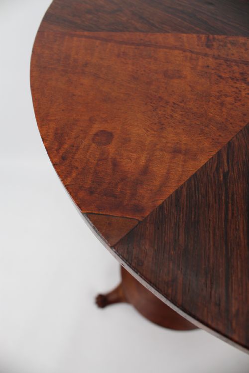 ANTIQUE WILLIAM IV SPECIMEN WOOD TOP LAMP TABLE - ADDITIONAL PHOTO 10