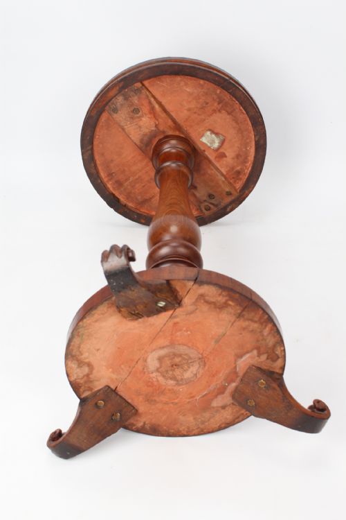 ANTIQUE WILLIAM IV SPECIMEN WOOD TOP LAMP TABLE - ADDITIONAL PHOTO 11