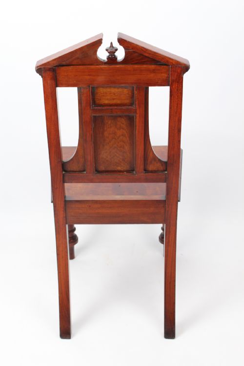 VICTORIAN WALNUT HALL CHAIR - ADDITIONAL PHOTO 3