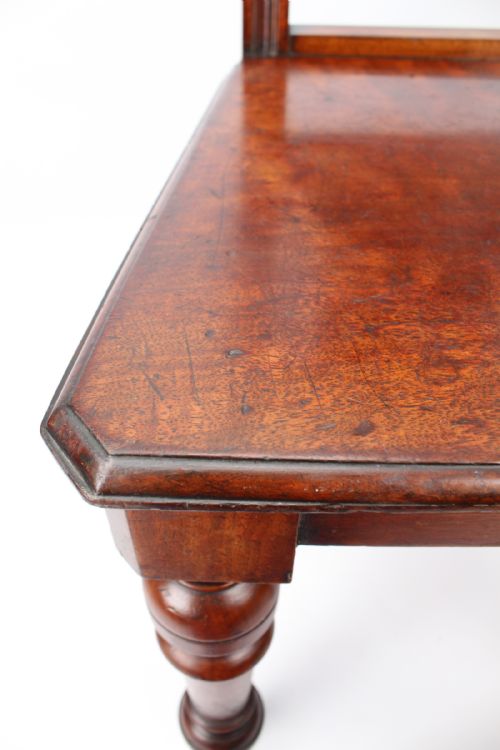 VICTORIAN WALNUT HALL CHAIR - ADDITIONAL PHOTO 5