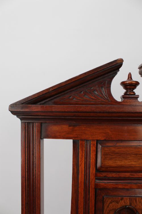 VICTORIAN WALNUT HALL CHAIR - ADDITIONAL PHOTO 7