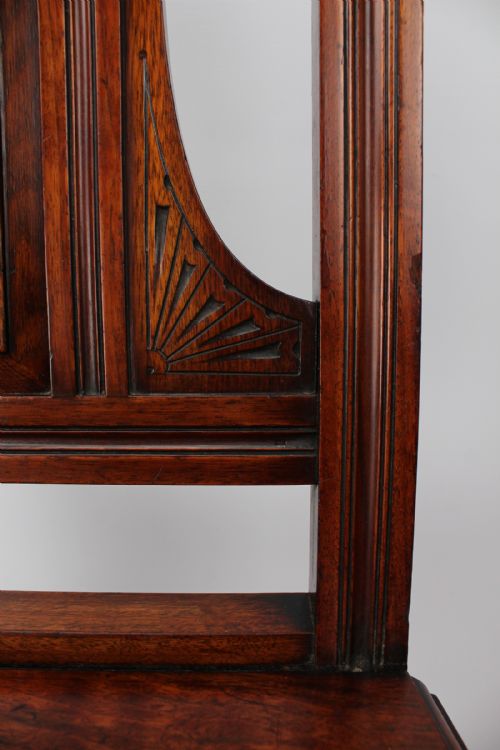 VICTORIAN WALNUT HALL CHAIR - ADDITIONAL PHOTO 8