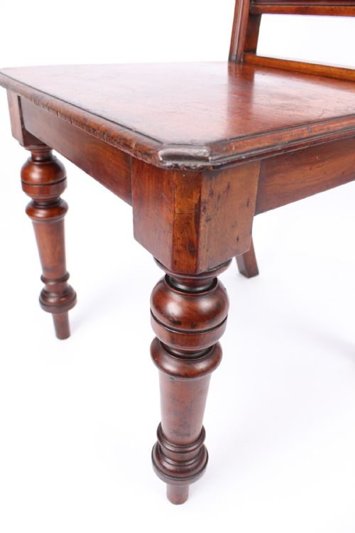 VICTORIAN WALNUT HALL CHAIR - ADDITIONAL PHOTO 10