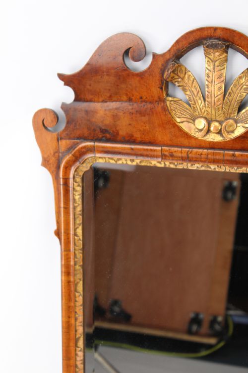fig 1. Large George II Walnut Fretwork Mirror