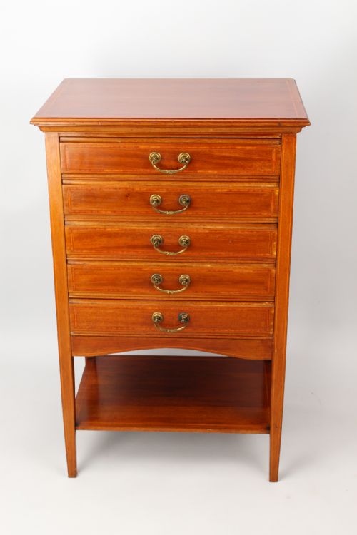 fig 1. Edwardian Mahogany Music Cabinet