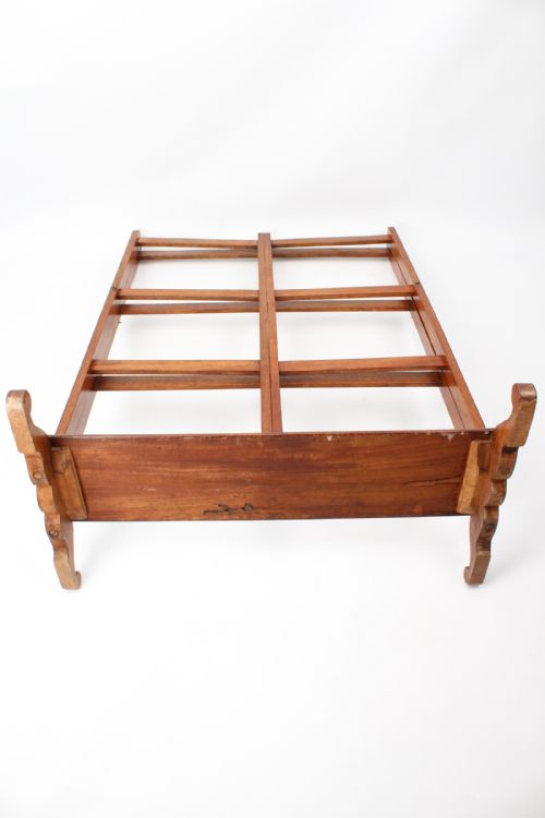 VICTORIAN MAHOGANY FOLDING CHEVAL TOWEL RAIL - ADDITIONAL PHOTO 8