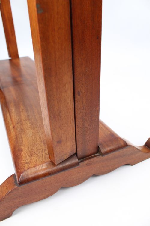 VICTORIAN MAHOGANY FOLDING CHEVAL TOWEL RAIL - ADDITIONAL PHOTO 10