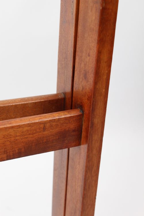 VICTORIAN MAHOGANY FOLDING CHEVAL TOWEL RAIL - ADDITIONAL PHOTO 11