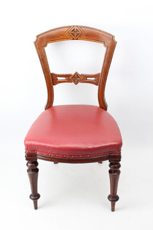 fig 1. Pair Victorian Mahogany Chairs from York Minster