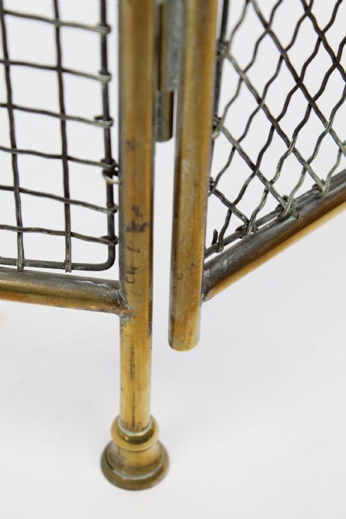 VICTORIAN FOLDING BRASS FIRE GUARD - ADDITIONAL PHOTO 10