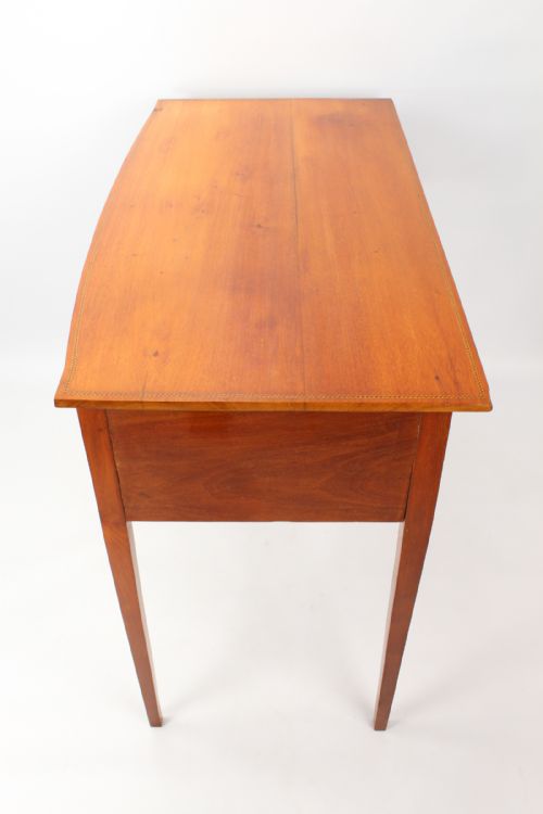 ANTIQUE GEORGIAN INLAID MAHOGANY DESK - ADDITIONAL PHOTO 3