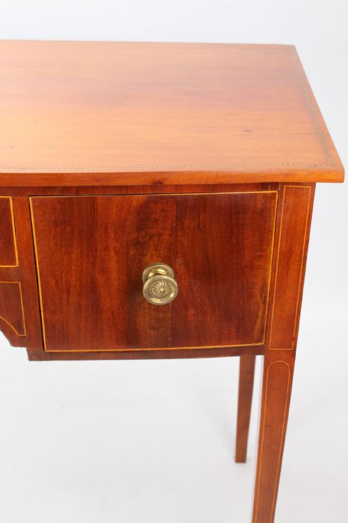 ANTIQUE GEORGIAN INLAID MAHOGANY DESK - ADDITIONAL PHOTO 6