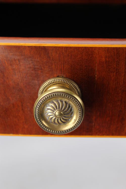 ANTIQUE GEORGIAN INLAID MAHOGANY DESK - ADDITIONAL PHOTO 7