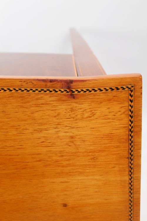 ANTIQUE GEORGIAN INLAID MAHOGANY DESK - ADDITIONAL PHOTO 11