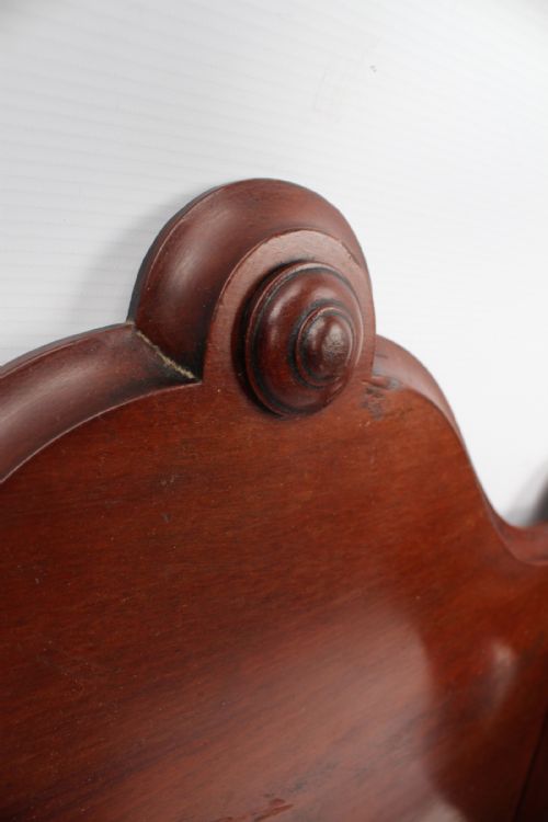 VICTORIAN MAHOGANY HANGING DOUBLE TOWEL RAIL - ADDITIONAL PHOTO 8