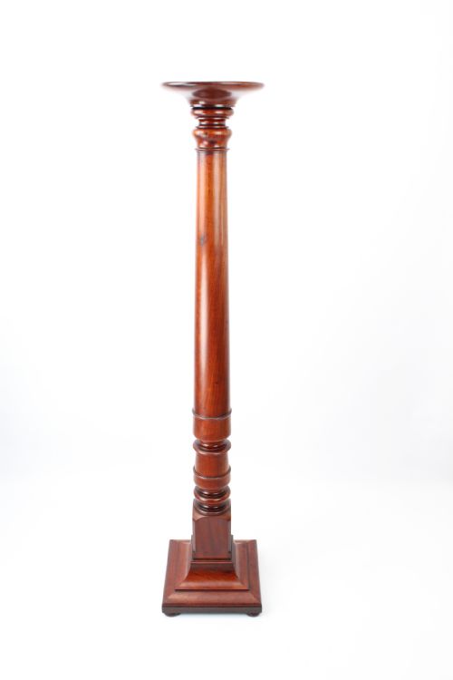 TALL VICTORIAN MAHOGANY TORCHERE - ADDITIONAL PHOTO 1