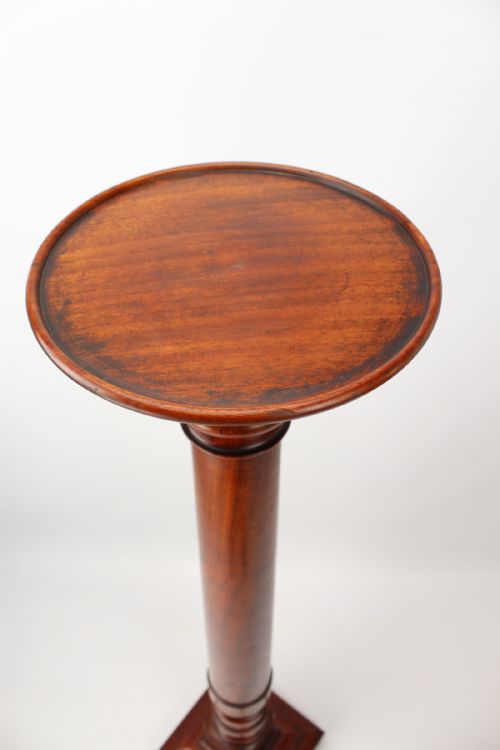TALL VICTORIAN MAHOGANY TORCHERE - ADDITIONAL PHOTO 4