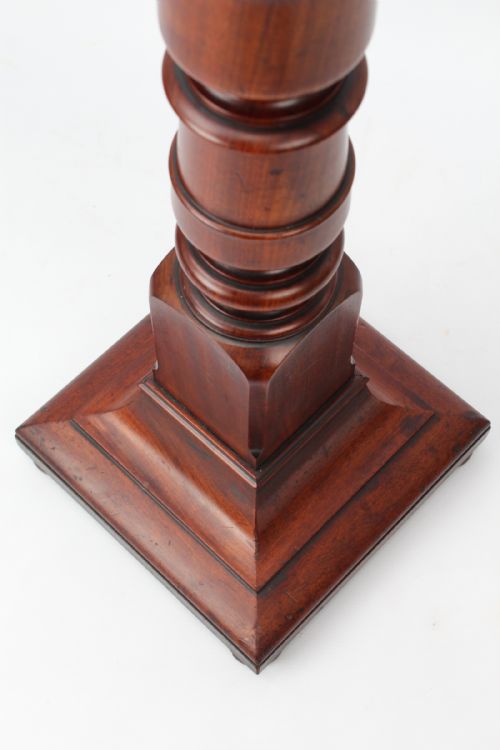 TALL VICTORIAN MAHOGANY TORCHERE - ADDITIONAL PHOTO 6