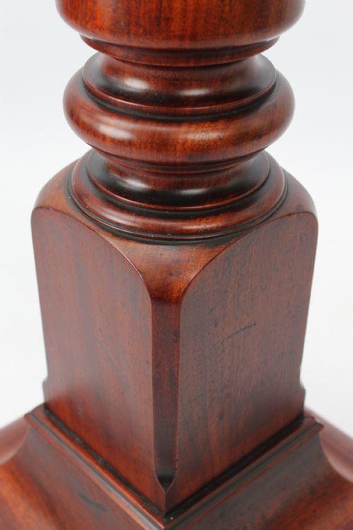 TALL VICTORIAN MAHOGANY TORCHERE - ADDITIONAL PHOTO 7