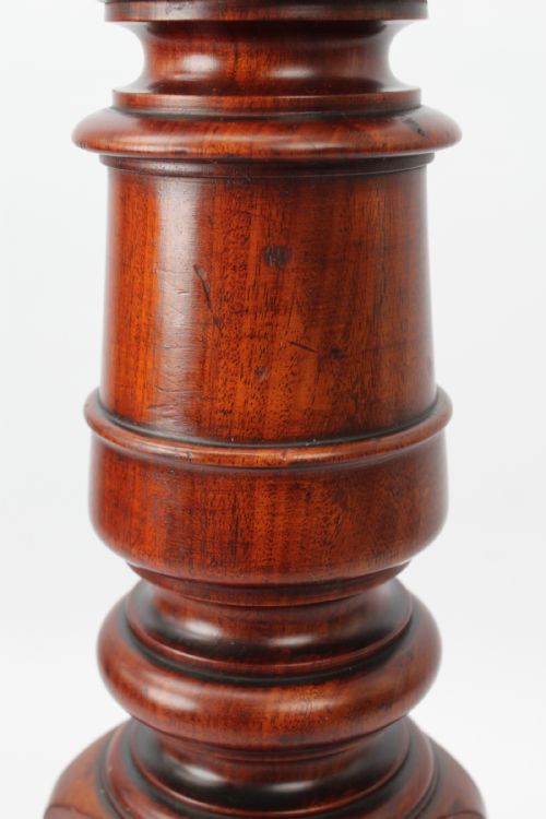TALL VICTORIAN MAHOGANY TORCHERE - ADDITIONAL PHOTO 8