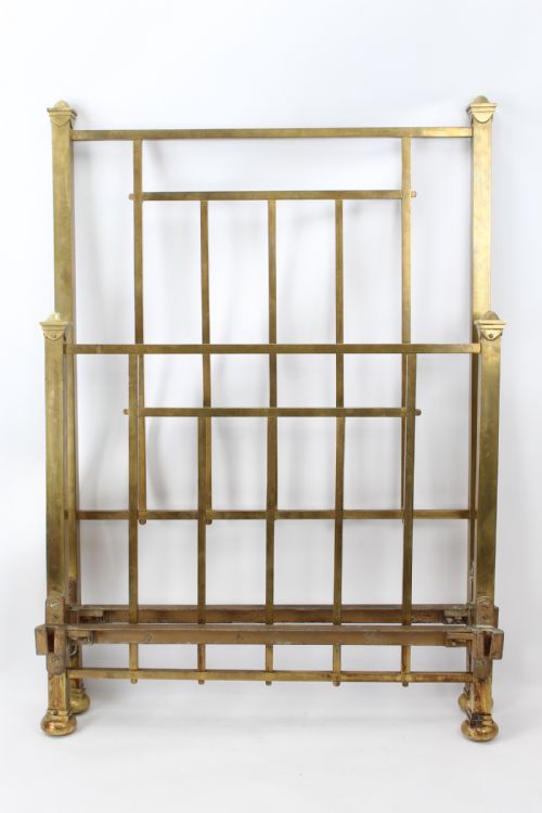 fig 1. Antique Edwardian All Brass Single Bed