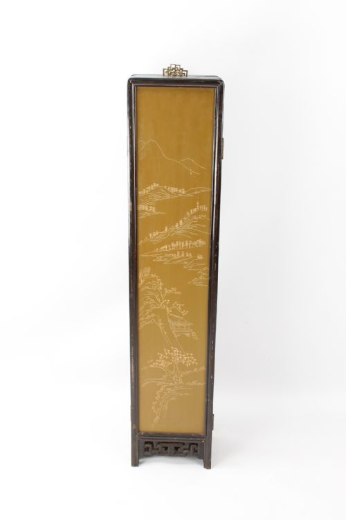 ANTIQUE CHINESE FOLDING FIRE SCREEN - ADDITIONAL PHOTO 5