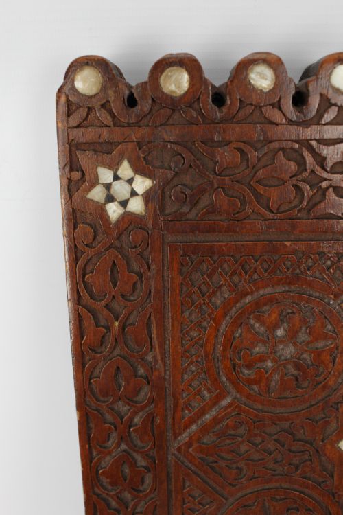 MOTHER OF PEARL INLAID VICTORIAN ARTS CRAFTS MAGAZINE STAND - ADDITIONAL PHOTO 7
