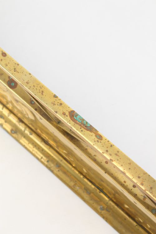 LARGE VICTORIAN BRASS ARTS CRAFTS FIRE FENDER 4FT3 - ADDITIONAL PHOTO 5