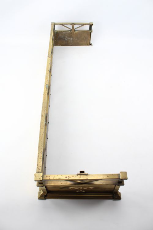 LARGE VICTORIAN BRASS ARTS CRAFTS FIRE FENDER 4FT3 - ADDITIONAL PHOTO 8
