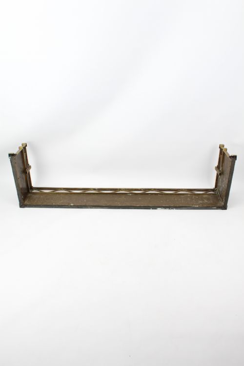 LARGE VICTORIAN BRASS ARTS CRAFTS FIRE FENDER 4FT3 - ADDITIONAL PHOTO 11