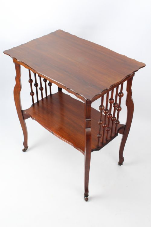 SMALL VICTORIAN ARTS CRAFTS WALNUT SIDE TABLE