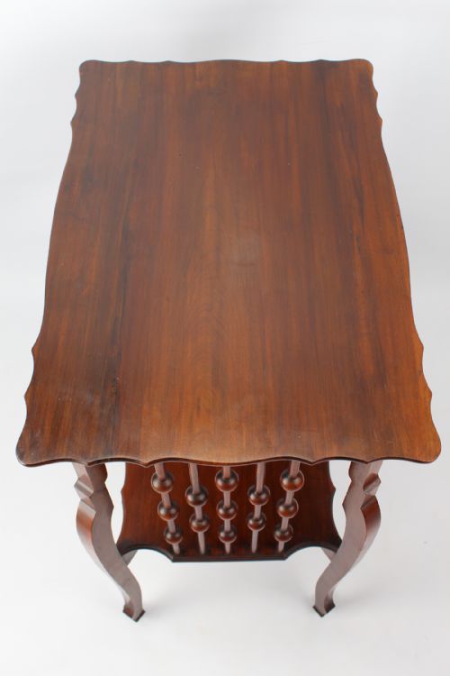 SMALL VICTORIAN ARTS CRAFTS WALNUT SIDE TABLE - ADDITIONAL PHOTO 3
