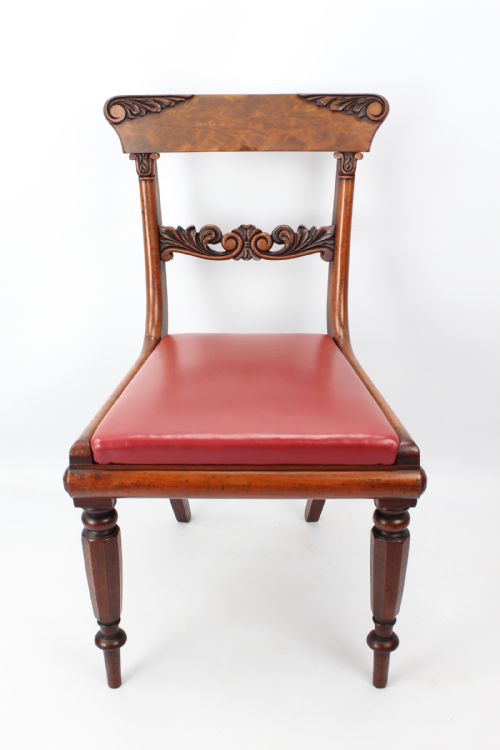 fig 1. Pair Antique William IV Mahogany Chairs from York Minster