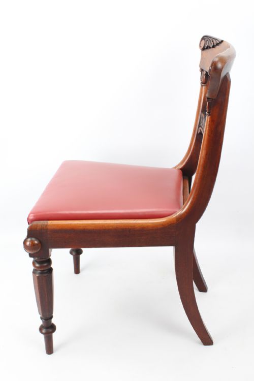 fig 2. Pair Antique William IV Mahogany Chairs from York Minster
