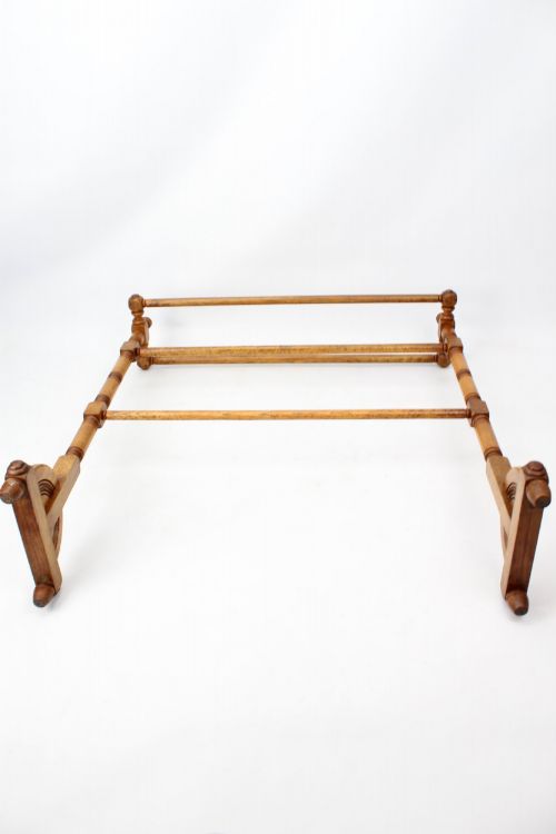 ANTIQUE VICTORIAN ASH TOWEL RAIL - ADDITIONAL PHOTO 10