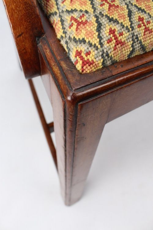 EDWARDIAN MAHOGANY CHIPPENDALE DESK CHAIR - ADDITIONAL PHOTO 10