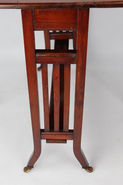 EDWARDIAN MAHOGANY SUTHERLAND TABLE - ADDITIONAL PHOTO 8