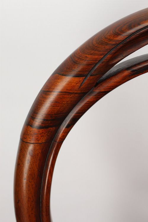 PAIR OF VICTORIAN ROSEWOOD BALLOON BACK CHAIRS - ADDITIONAL PHOTO 7