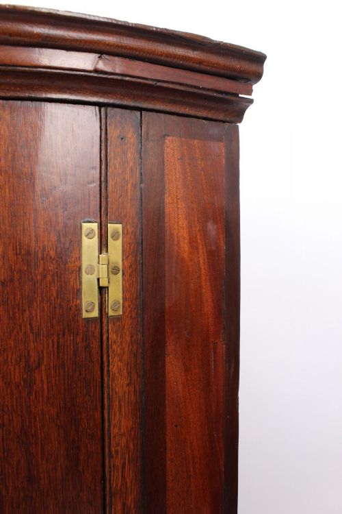 GEORGIAN OAK BOW FRONT CORNER CUPBOARD - ADDITIONAL PHOTO 9