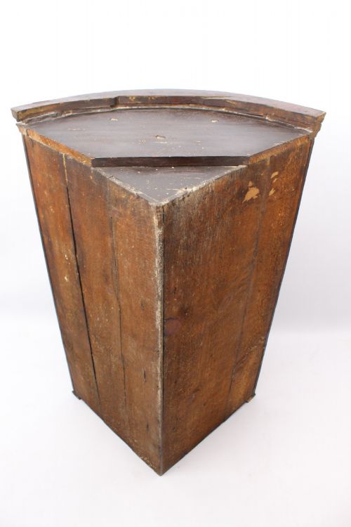 GEORGIAN OAK BOW FRONT CORNER CUPBOARD - ADDITIONAL PHOTO 12