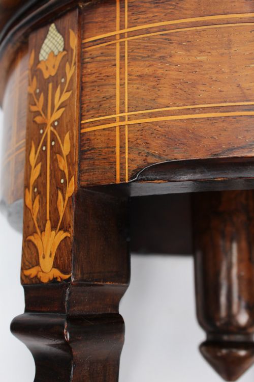VICTORIAN ARTS CRAFTS ROSEWOOD RISE FALL PIANO STOOL - ADDITIONAL PHOTO 9