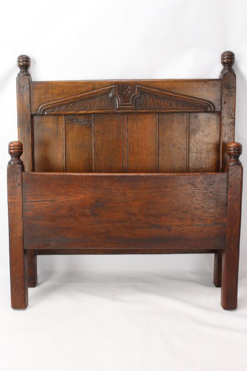 Edwardian Oak Single Bed