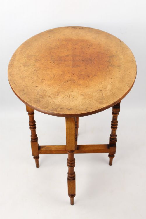 VICTORIAN BURR WALNUT OVAL FOLDING CAMPAIGN TABLE - ADDITIONAL PHOTO 2
