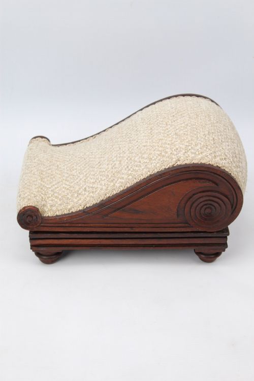 ANTIQUE REGENCY ROSEWOOD FOOTSTOOL - ADDITIONAL PHOTO 3