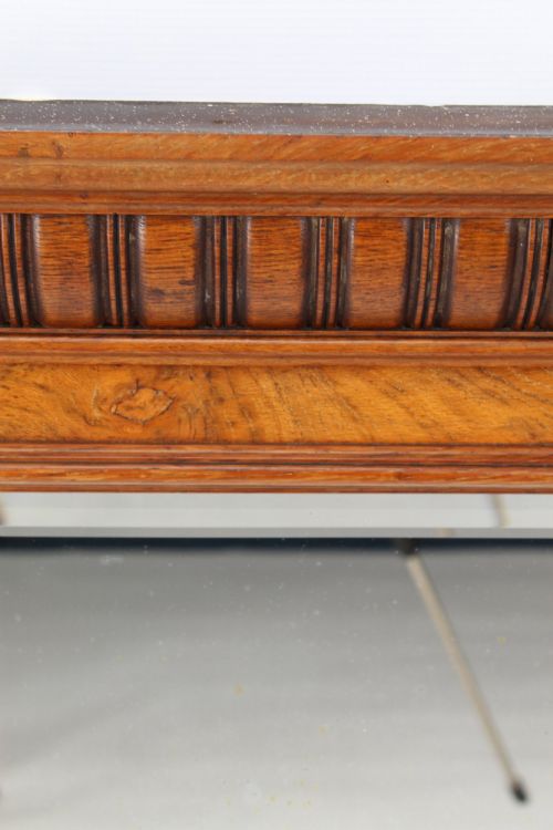 VICTORIAN OAK OVERMANTLE MIRROR - ADDITIONAL PHOTO 4
