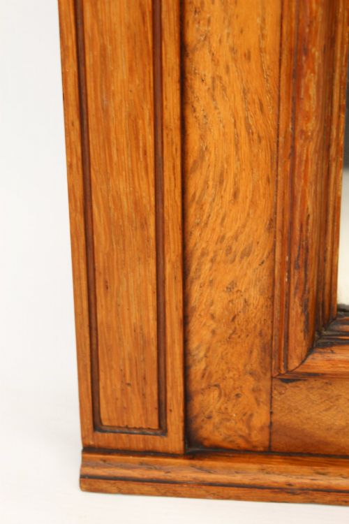 VICTORIAN OAK OVERMANTLE MIRROR - ADDITIONAL PHOTO 6