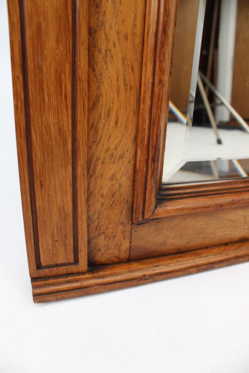 VICTORIAN OAK OVERMANTLE MIRROR - ADDITIONAL PHOTO 10