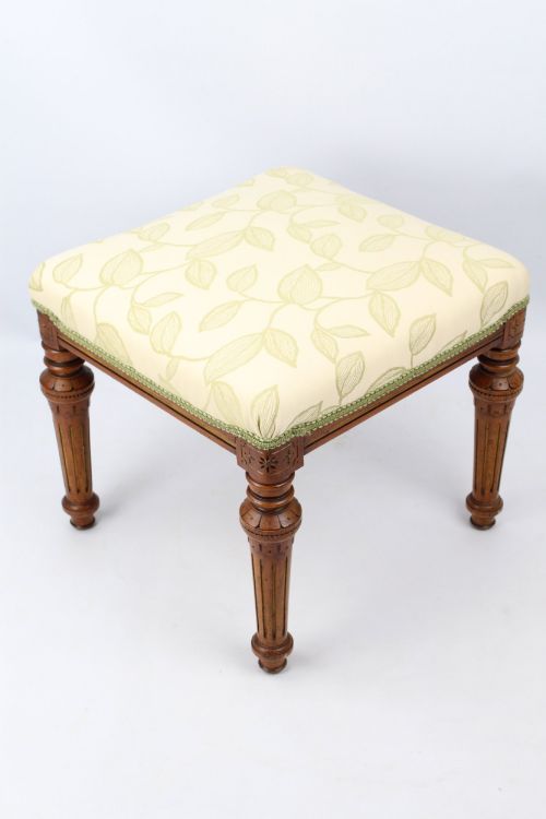 Victorian Gilt Oak Dressing Table Stool
