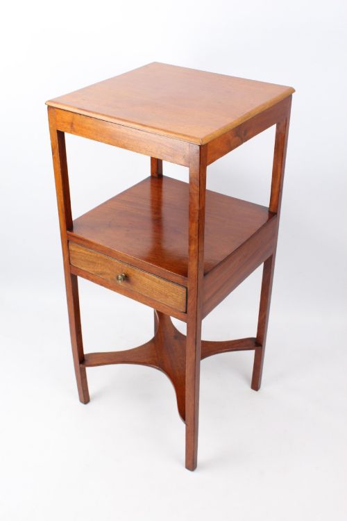 Georgian Mahogany Bedside Table Nightstand