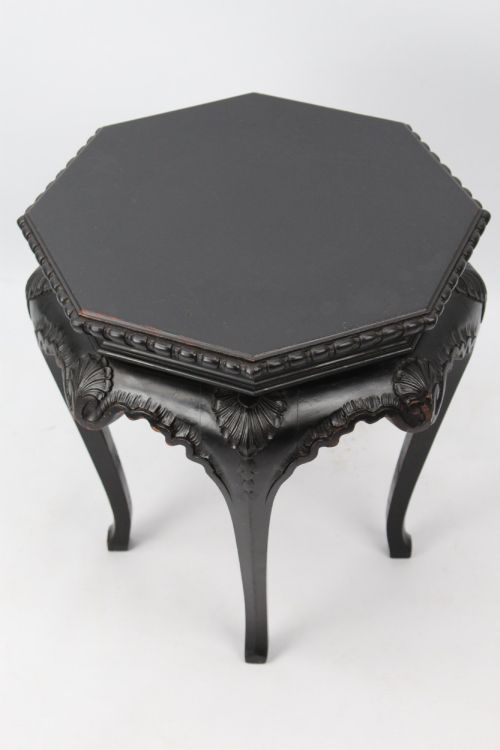 Small Antique Ebonised Chinese Coffee Table
